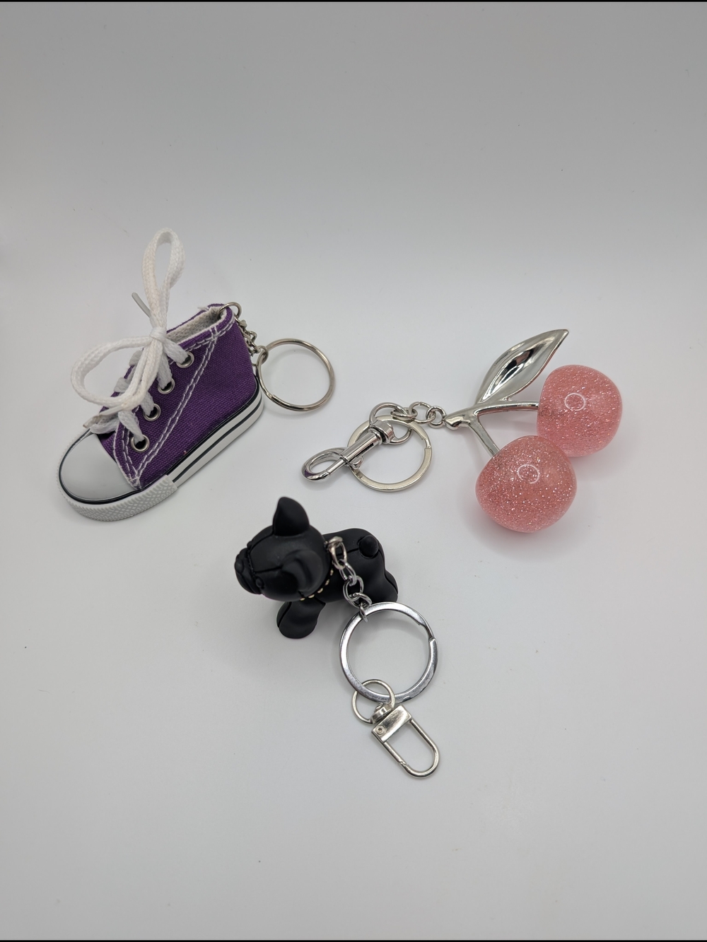 ✨CHOOSE ONE Silver toned Bag Charms